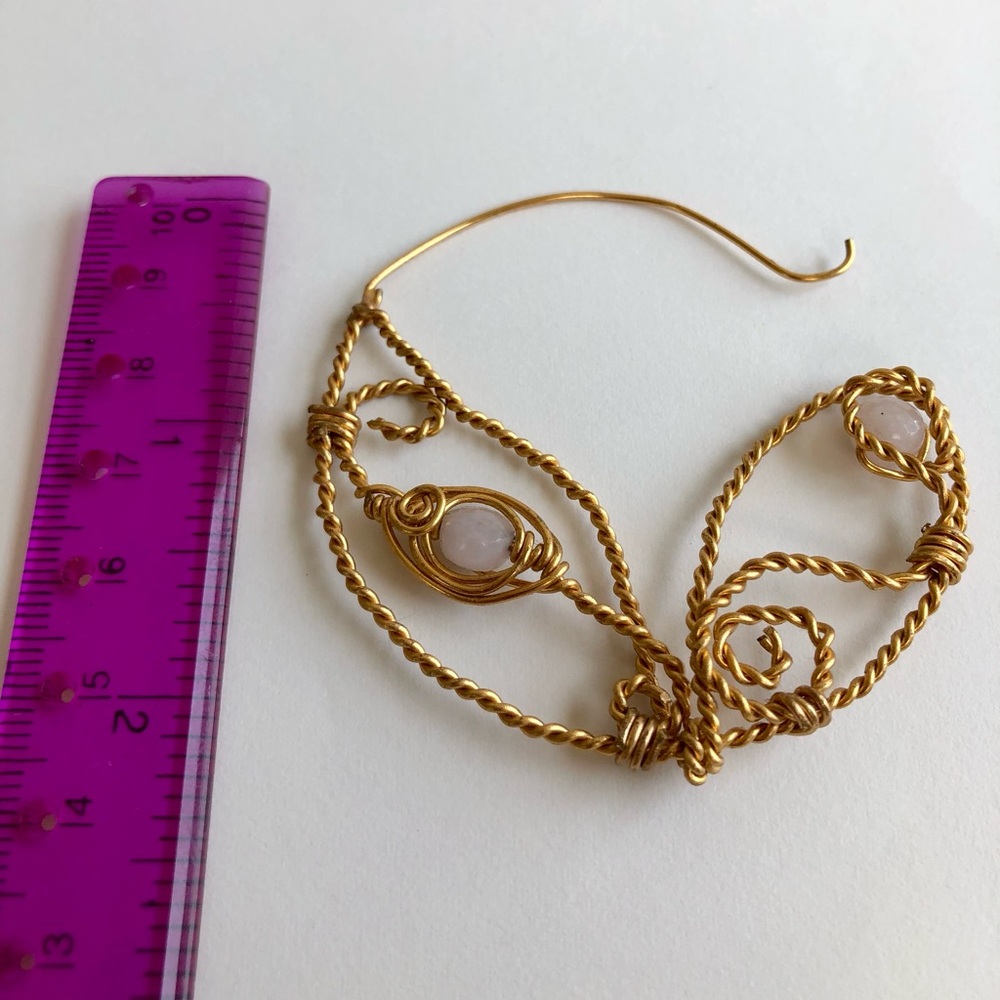 Moon Moth Hoop Earrings View 3
